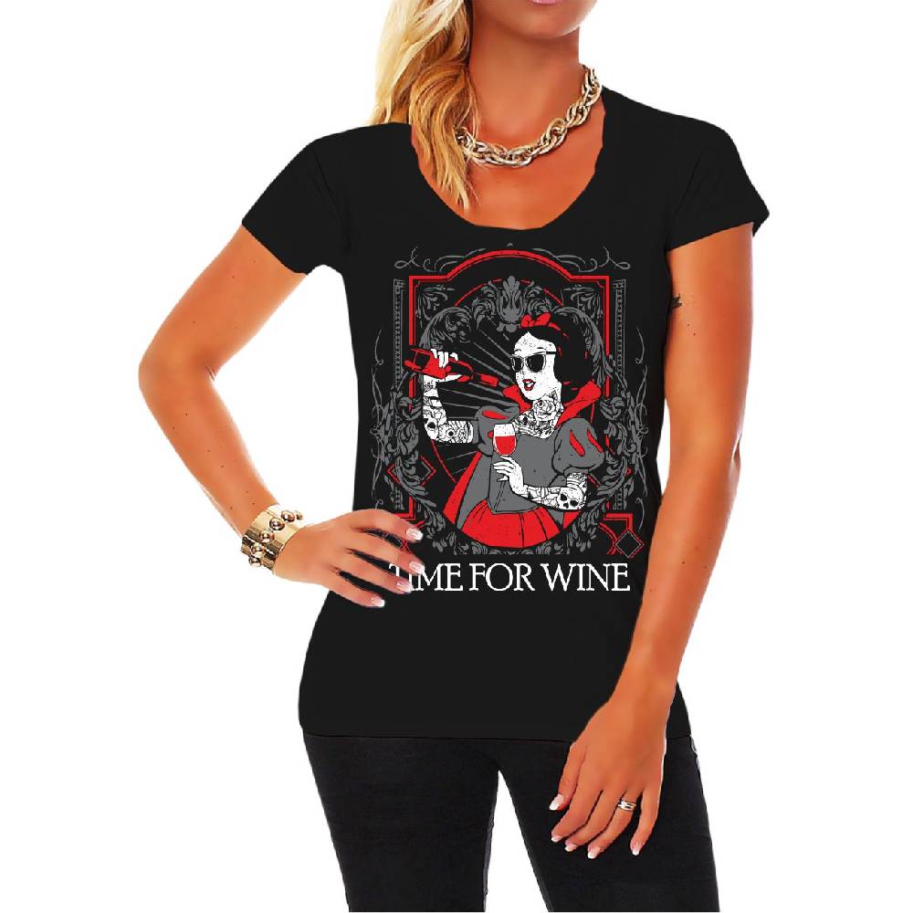Spass Kostet Frauen T-Shirt Time for Wine