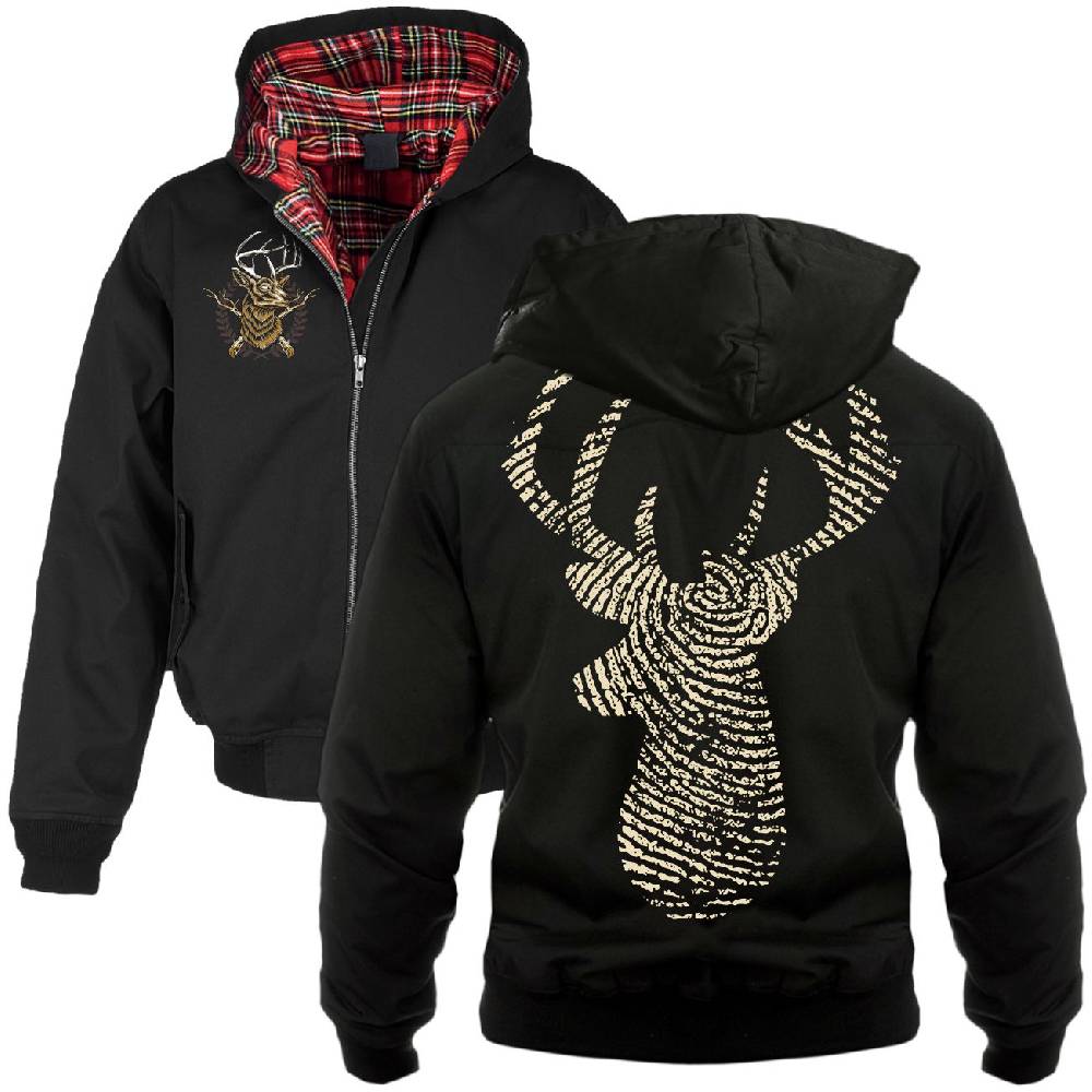 Spass Kostet Harrington Jacke mit Kapuze Zeitlos