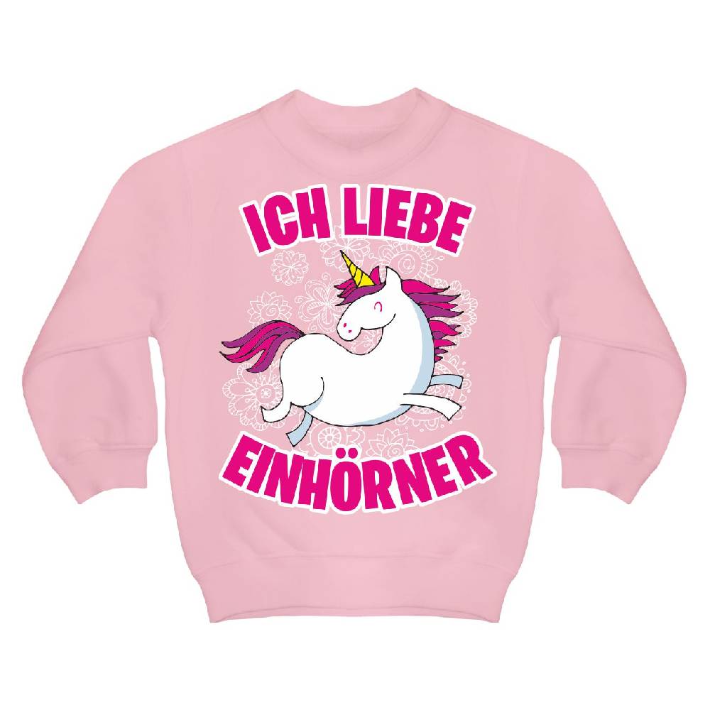 Spass Kostet Kinder Pullover Ich liebe Einhörner