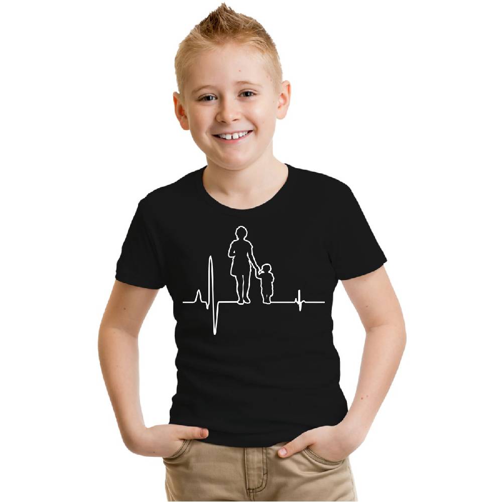 Spass Kostet Kinder T-Shirt Herzschlag Mama Sohn