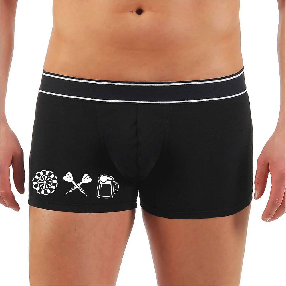 Spass Kostet Männer Boxershort Biersport Dart Logo