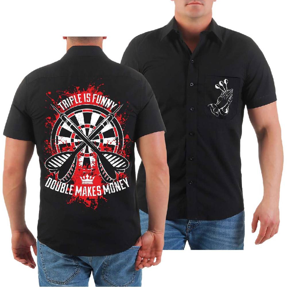 Spass Kostet Männer HEMD Dart Double makes Money