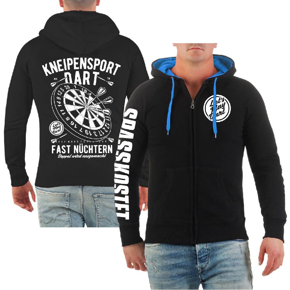 Spass Kostet Männer Kapuzenjacke Kneipensport Dart