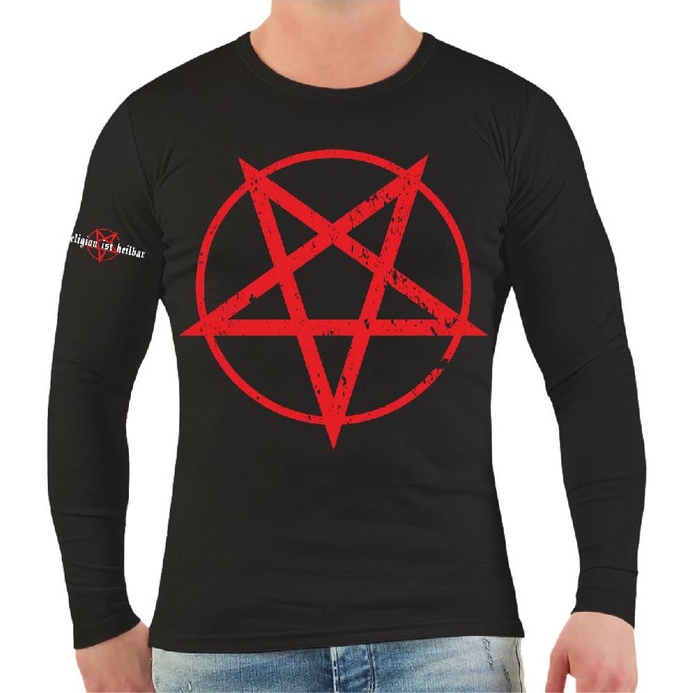 Spass Kostet Männer Longsleeve Pentagramm