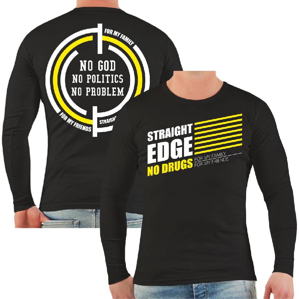 Spass Kostet Männer Longsleeve Straight Edge xxx
