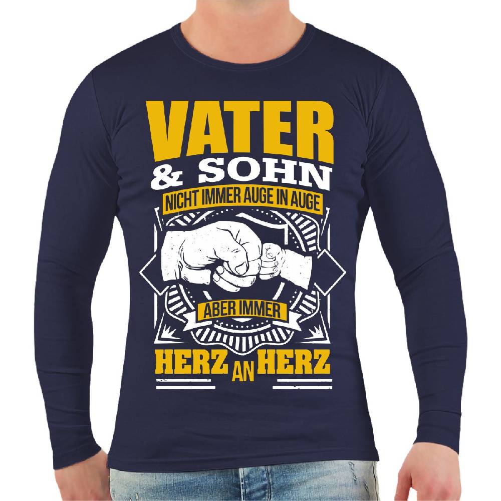 Spass Kostet Männer Longsleeve Vater & Sohn