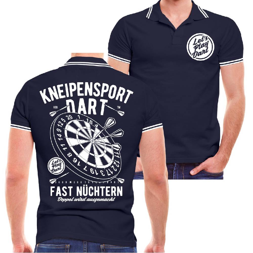 Spass Kostet Männer POLO Kneipensport Dart