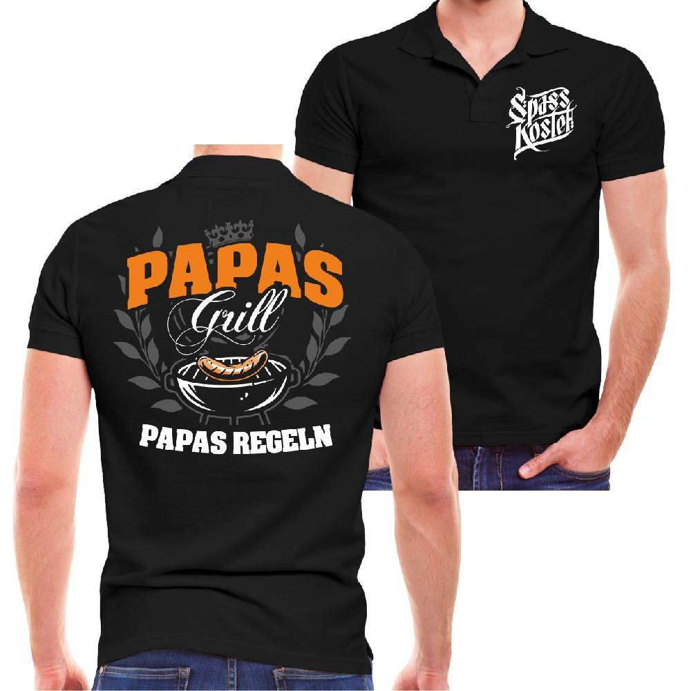 Spass Kostet Männer POLO Papas Grill Papas Regeln