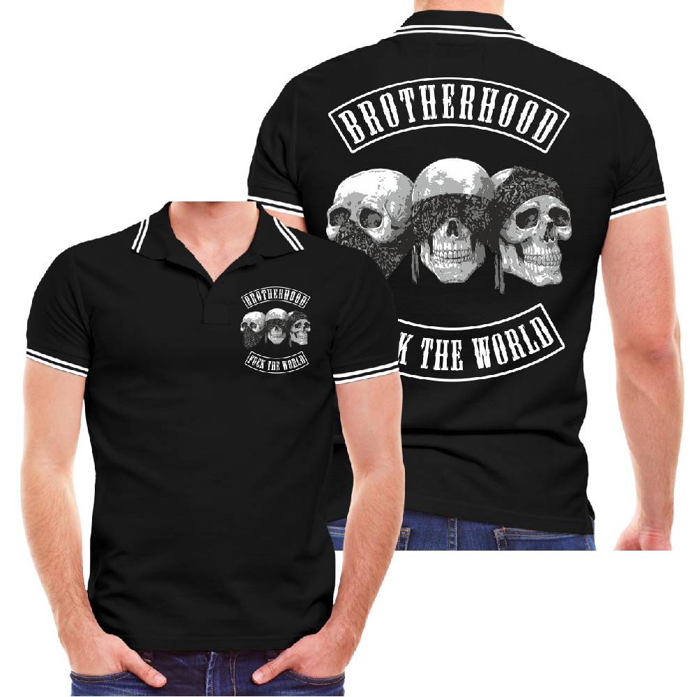 Spass Kostet Männer POLO PATCH Criminal Club