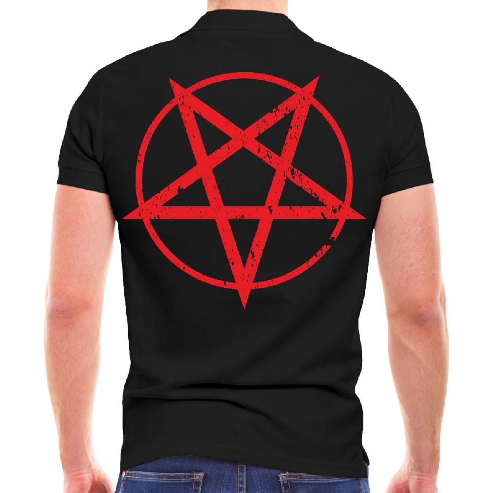 Spass Kostet Männer POLO Pentagramm