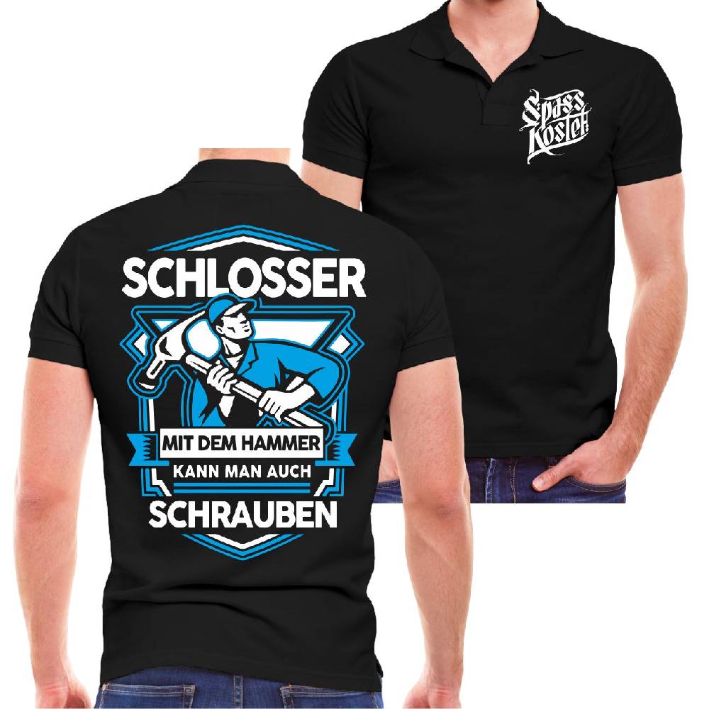 Spass Kostet Männer POLO Schlosser Mit Dem Hammer