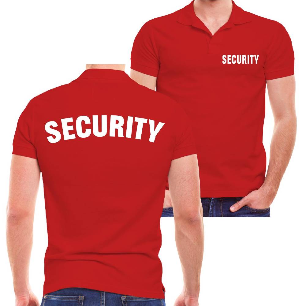 Spass Kostet Männer Polo SECURITY rot