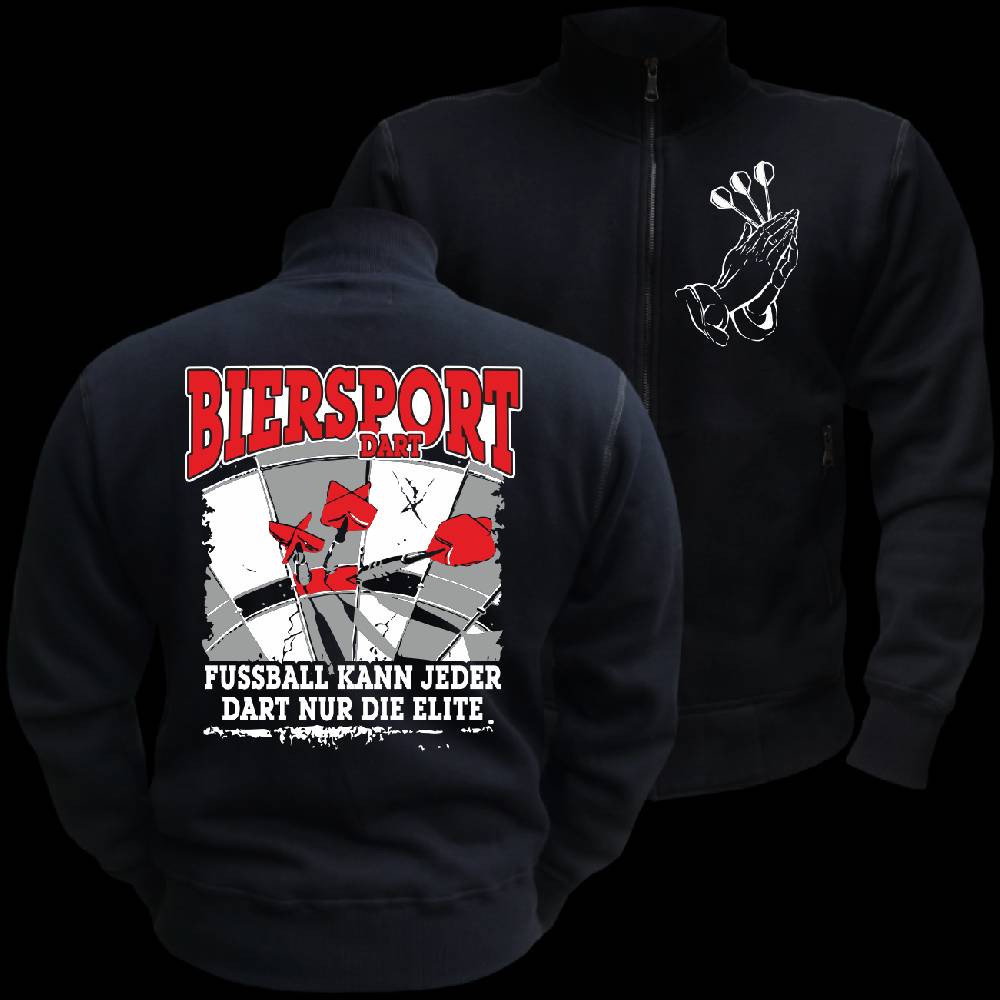Spass Kostet Männer Sweatjacke Biersport Dart