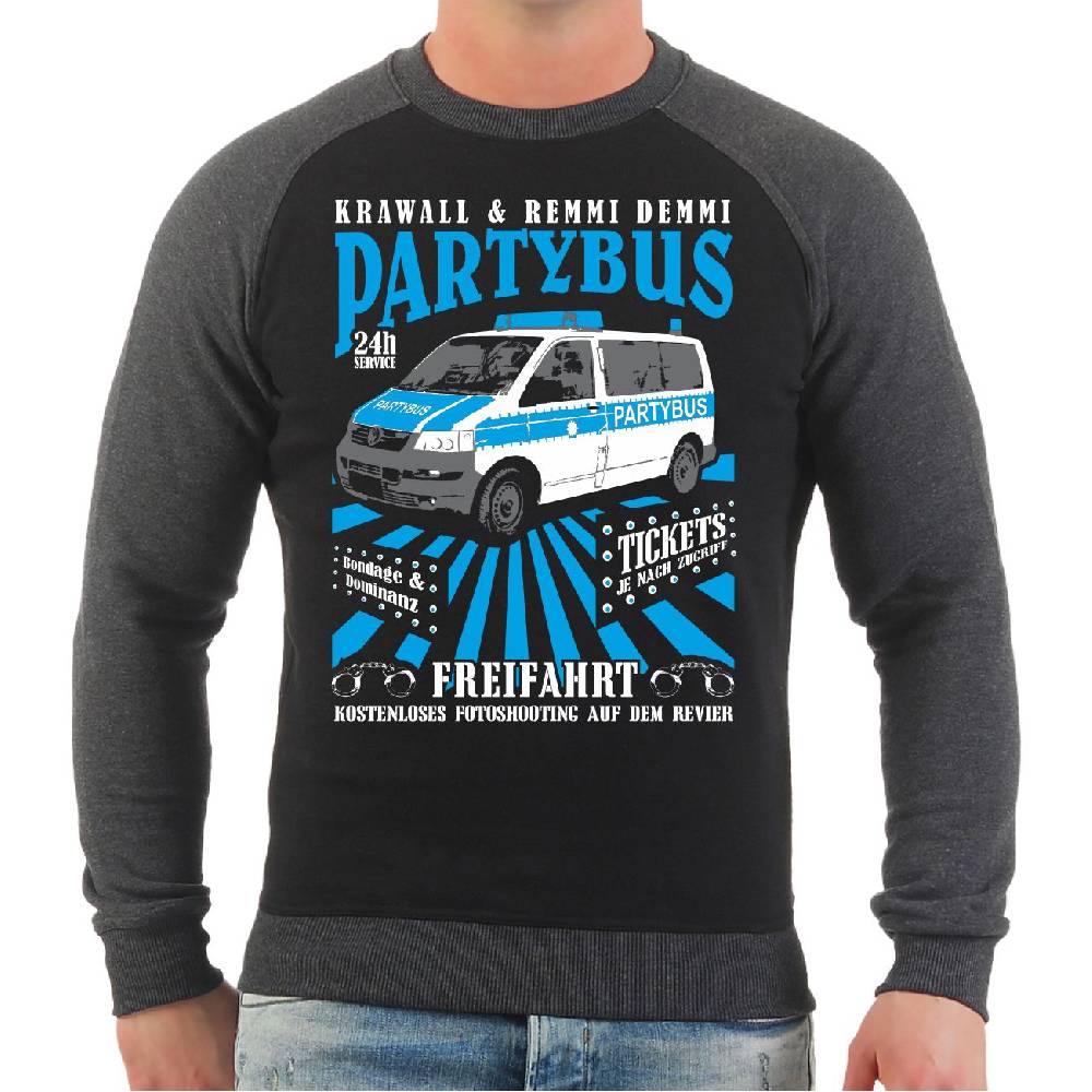 Spass Kostet Männer Sweatshirt Partybus