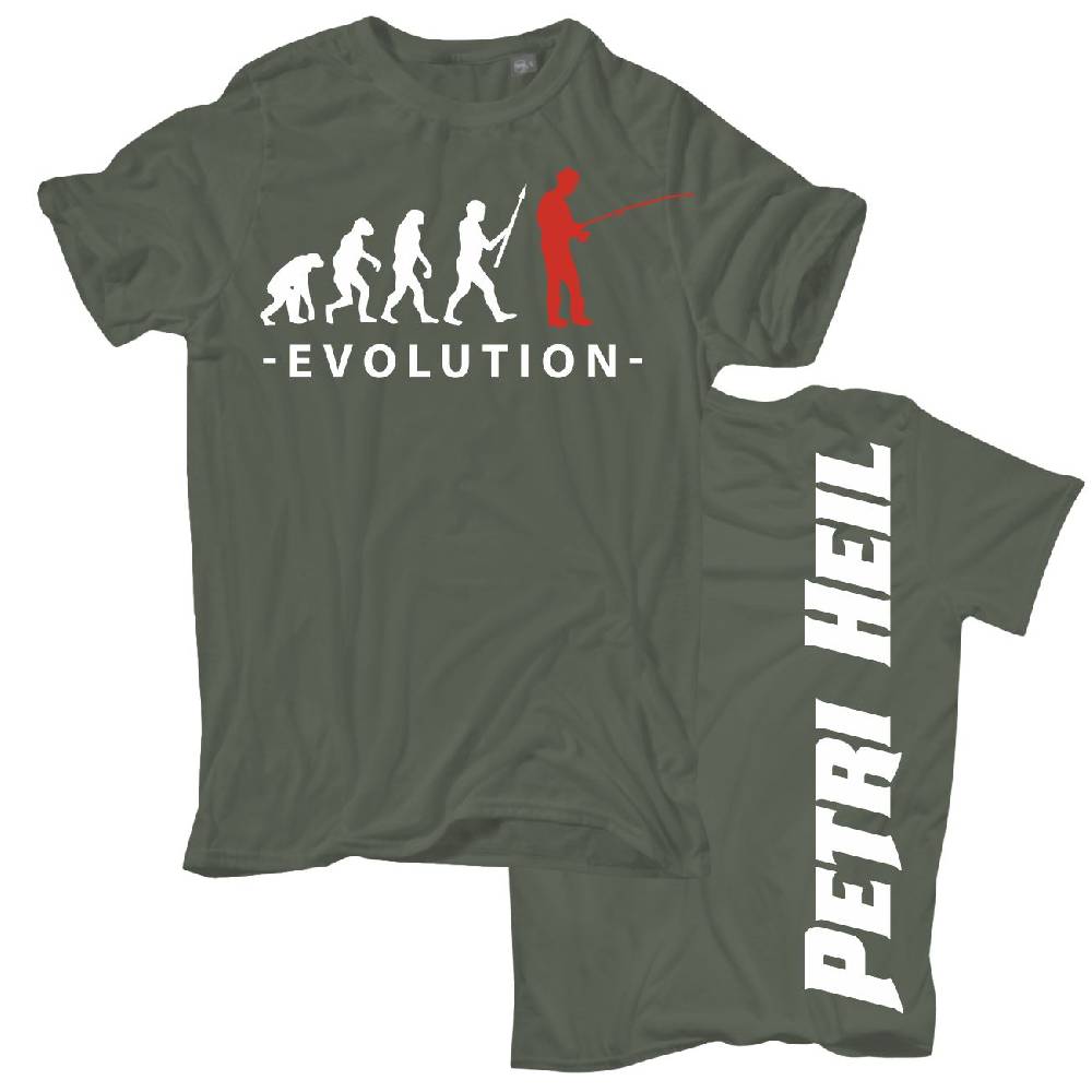 Spass Kostet Männer T-Shirt Evolution Angler S - XXL