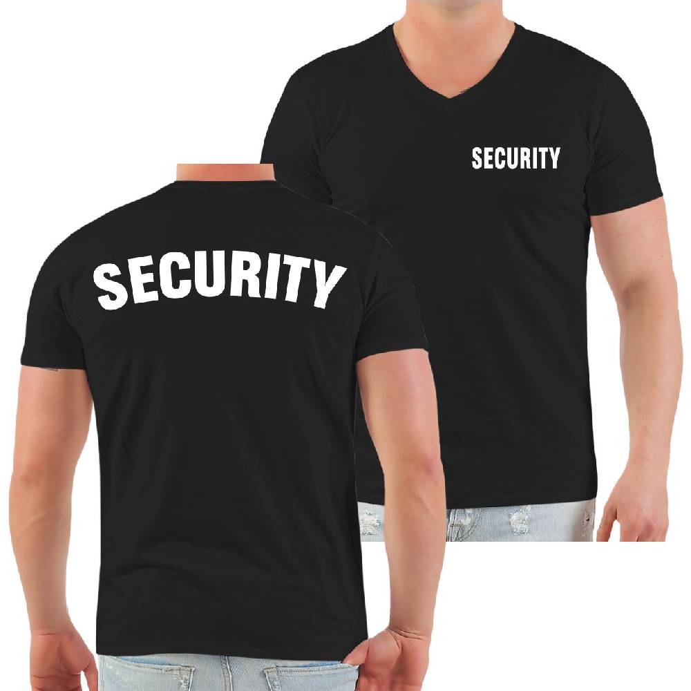 Spass Kostet Männer VNeck TShirt Security