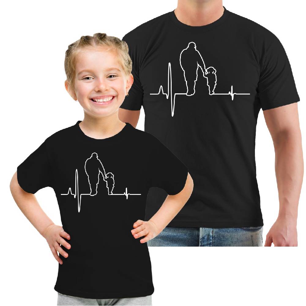 Spass Kostet Partnershirt Herzschlag Papa Tochter