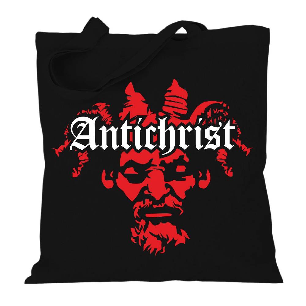 Spass Kostet Stoffbeutel Jutebeutel lange Henkel Antichrist Devil Inside