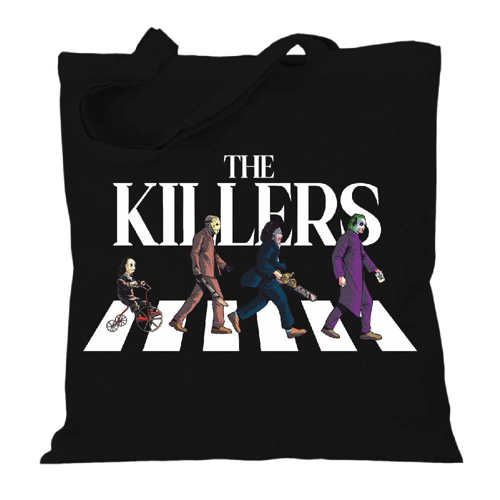 Spass Kostet Stoffbeutel Jutebeutel lange Henkel Horror Movie Killers Pain Psycho Fun