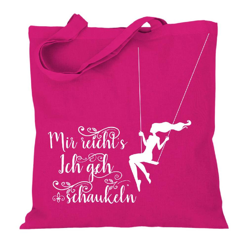 Spass Kostet Stoffbeutel Jutebeutel lange Henkel Mir reichts ich geh schaukeln