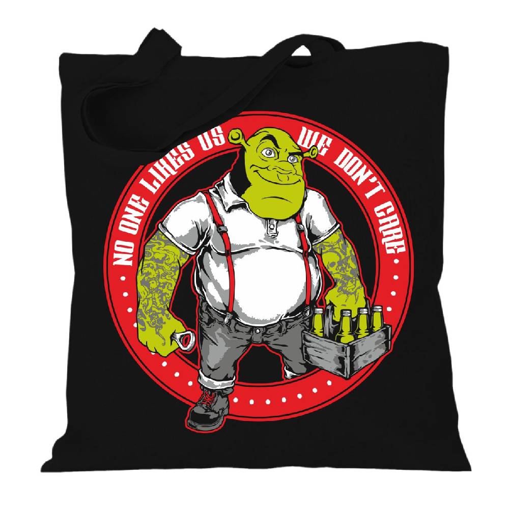 Spass Kostet Stoffbeutel Jutebeutel lange Henkel Oi skin punk No one like us we dont care