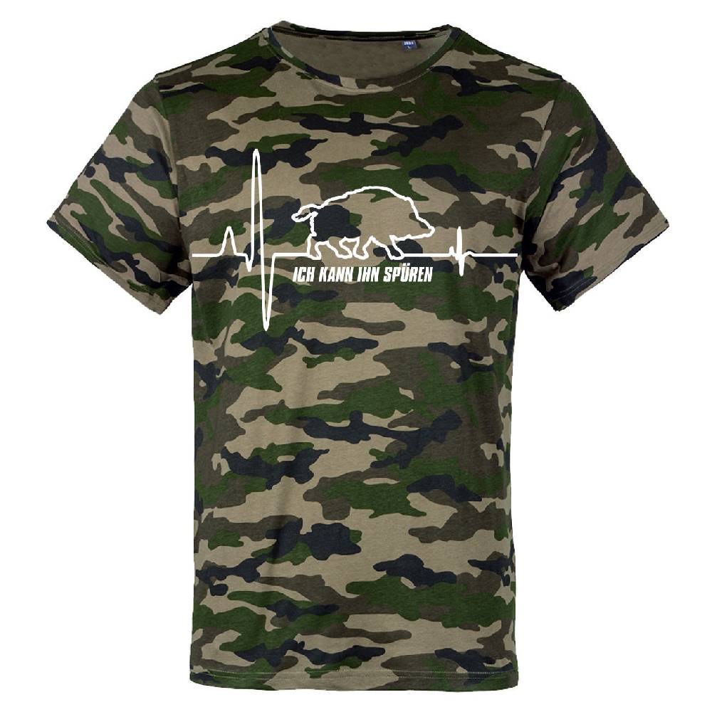 Spass Kostet Tarn T-Shirt Camouflage Jäger Spruch mit Wildschwein