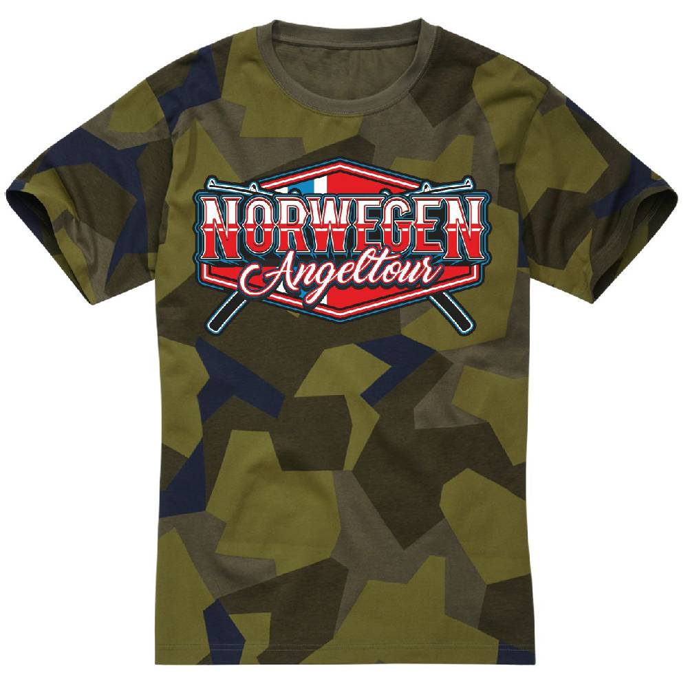 Spass Kostet Tarn T-Shirt Camouflage Norwegen Angeltour 2023