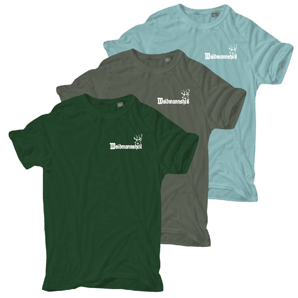 Spass Kostet TShirt 3er Pack Jäger Waidmannsheil mit Hirsch XXXL bis 5XL