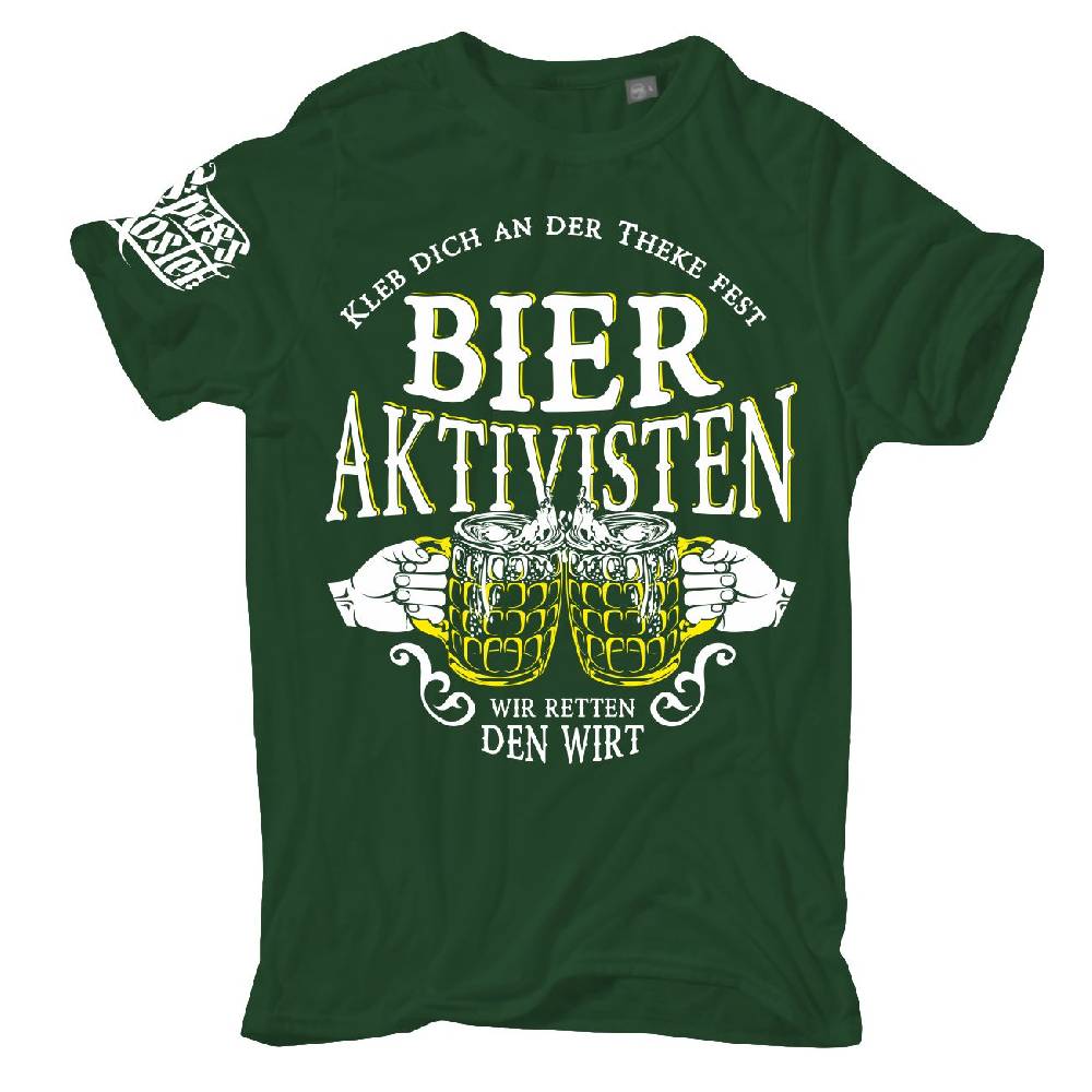 Spass Kostet Übergrößen Männer T-Shirt Bier Aktivisten Kleb dich an der Theke fest 3XL bis 8XL