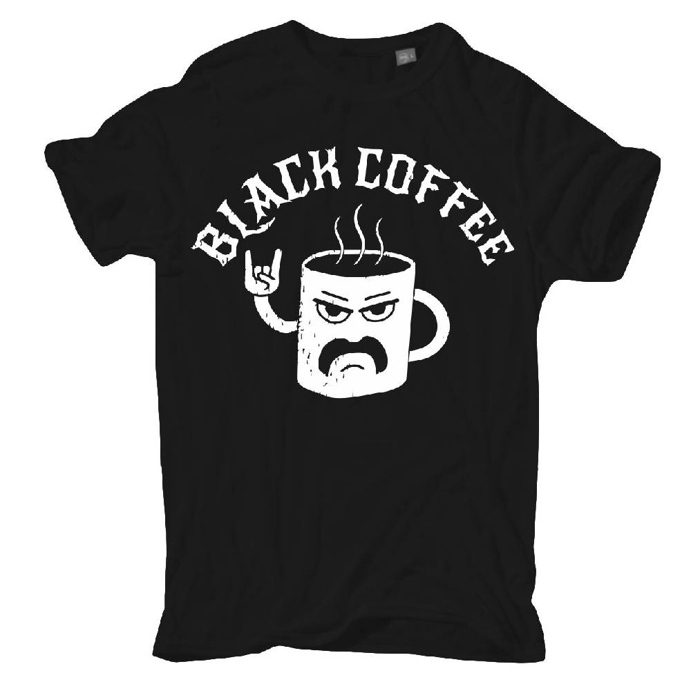 Spass Kostet Übergrößen Männer T-Shirt Black Coffee 3XL bis 8XL