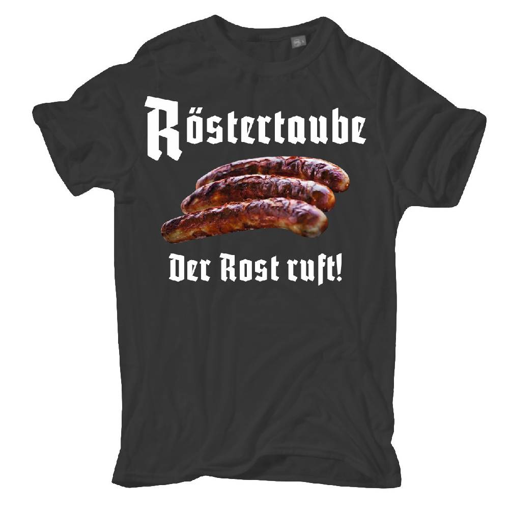 Spass Kostet Übergrößen Männer T-Shirt Bratwurst Sprüche RÖSTERTAUBE Der Rost ruft 3XL bis 8XL