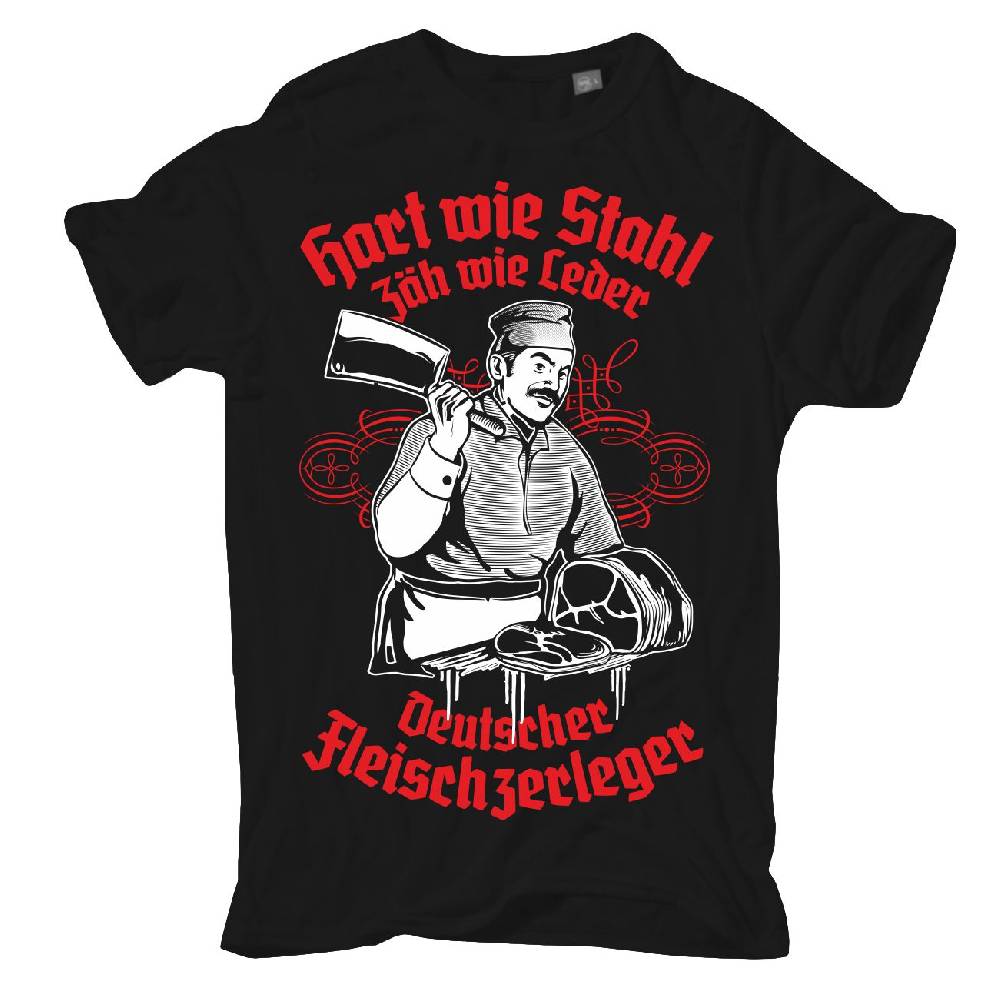 Spass Kostet Übergrößen Männer T-Shirt Deutscher Fleischzerleger 3XL bis 8XL