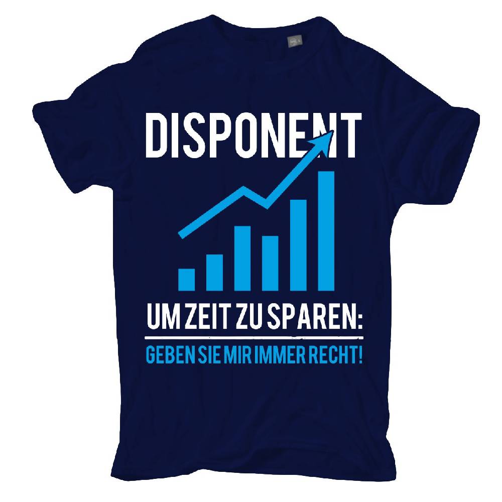 Spass Kostet Übergrößen Männer T-Shirt Disponent Logistik3XL bis 8XL