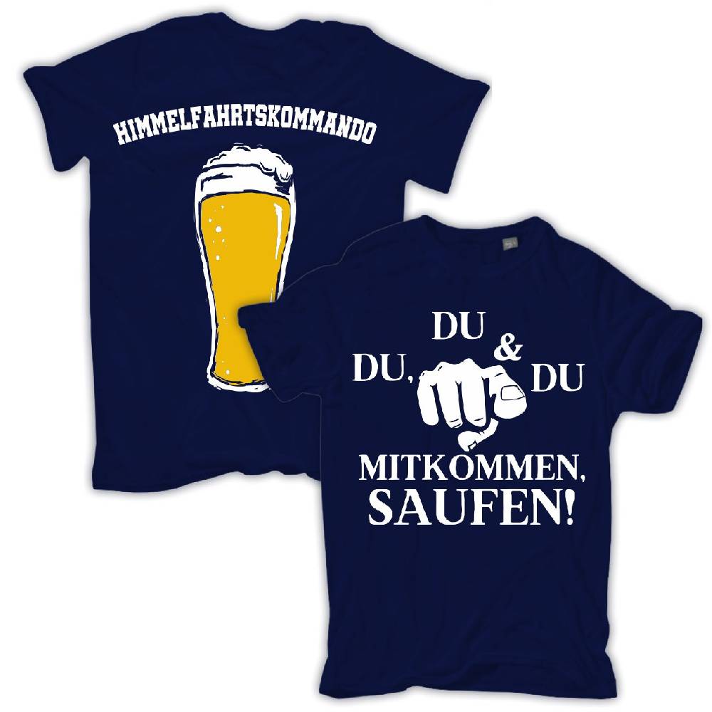 Spass Kostet Übergrößen Männer T-Shirt DU DU DU mitkommen Saufen 3XL bis 8XL