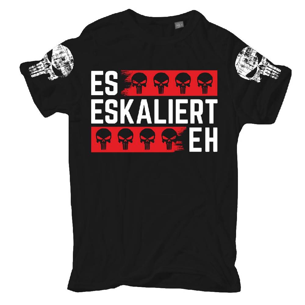 Spass Kostet Übergrößen Männer T-Shirt Es Eskaliert Eh Totenköpfe 3XL bis 8XL