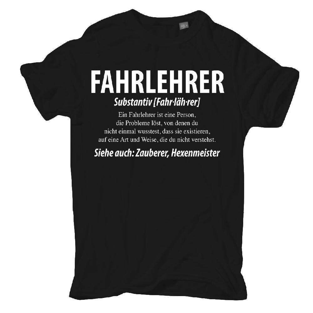 Spass Kostet Übergrößen Männer T-Shirt Fahrlehrer 3XL bis 8XL