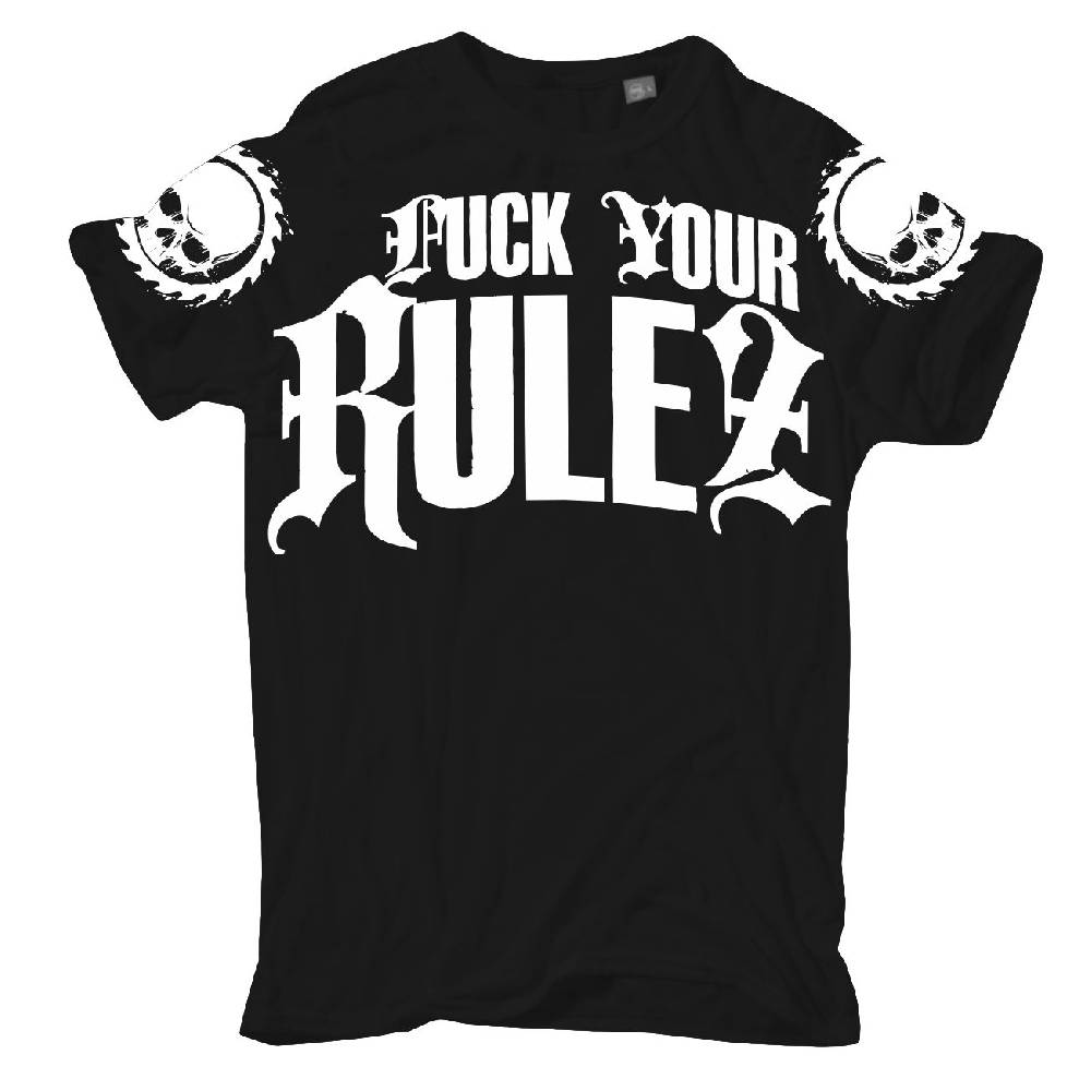 Spass Kostet Übergrößen Männer T-Shirt Fuck your Rulez Wir gegen Die 3XL bis 8XL