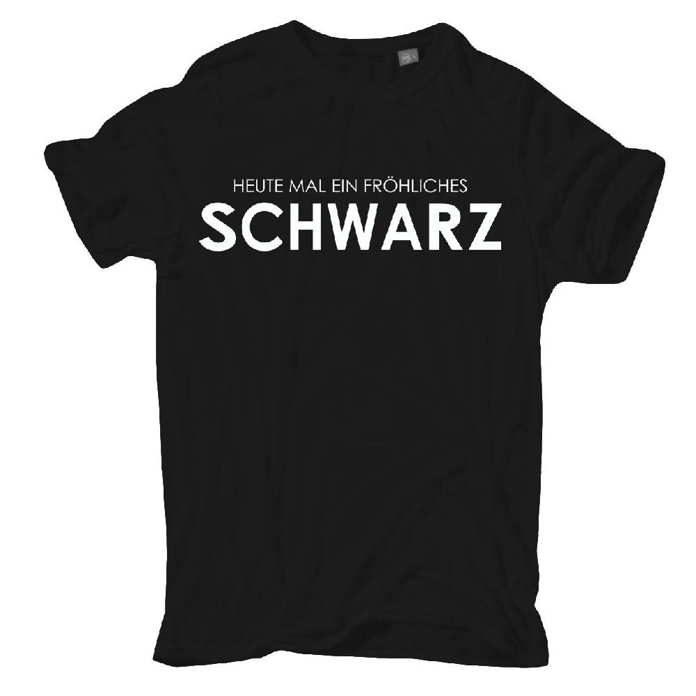 Spass Kostet Übergrößen Männer T-Shirt Heute mal ein fröhliches Schwarz 3XL bis 8XL