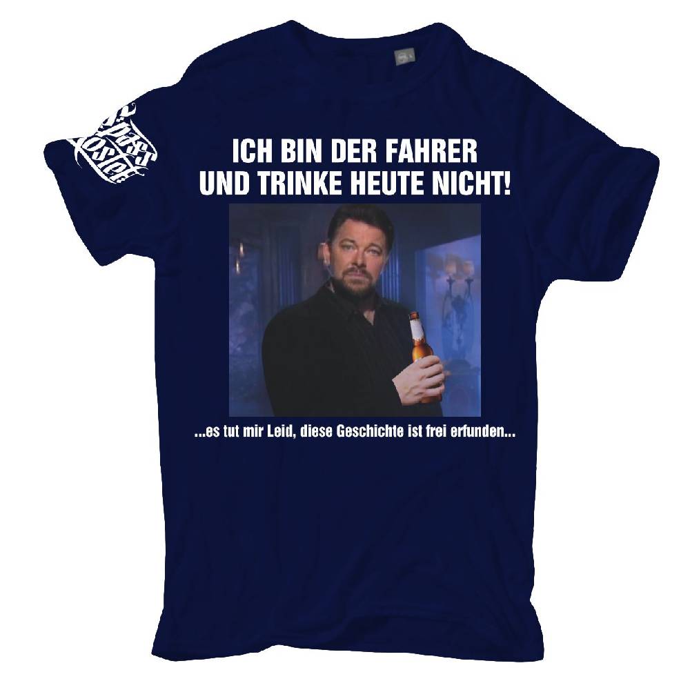 Spass Kostet Übergrößen Männer T-Shirt Ich bin heute der Fahrer und trinke nichts 3XL bis 8XL
