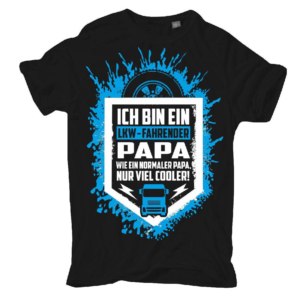Spass Kostet Übergrößen Männer T-Shirt LKW fahrender Papa 3XL bis 8XL
