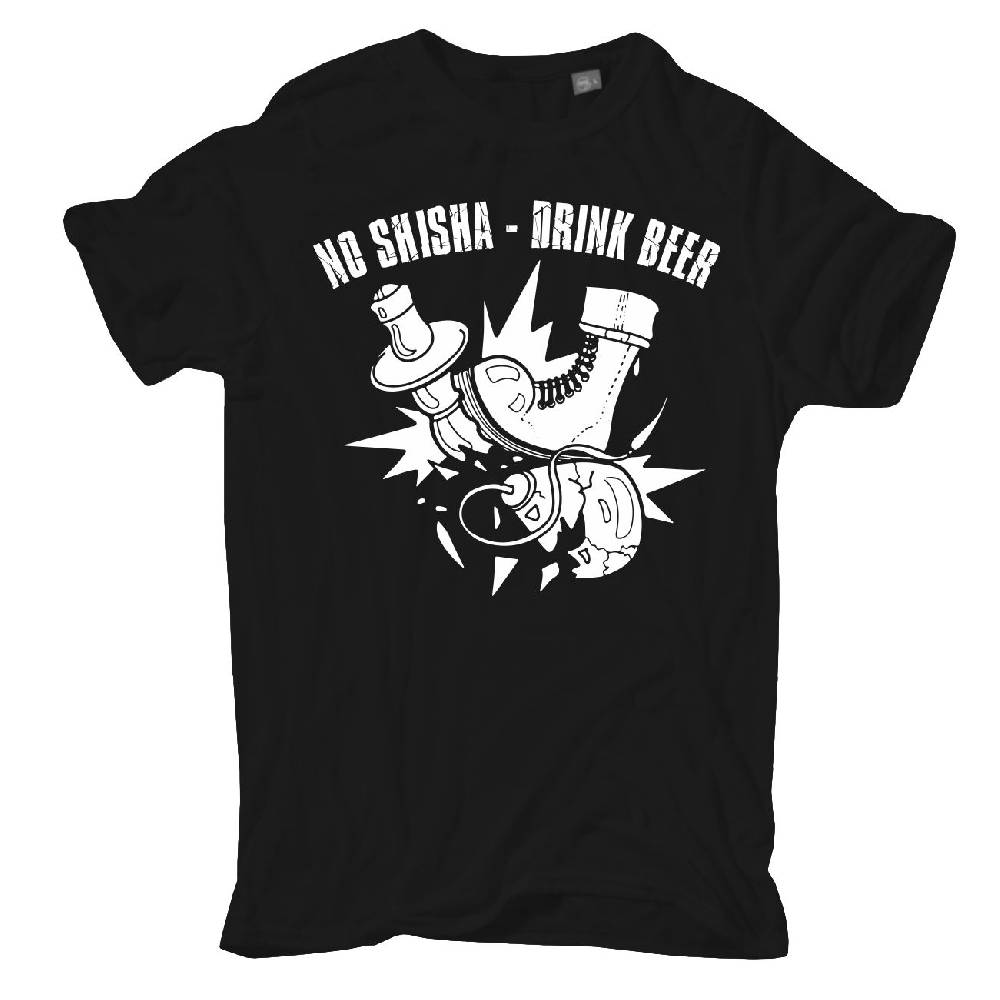 Spass Kostet Übergrößen Männer T-Shirt No Shisha Drink Beer 3XL bis 8XL
