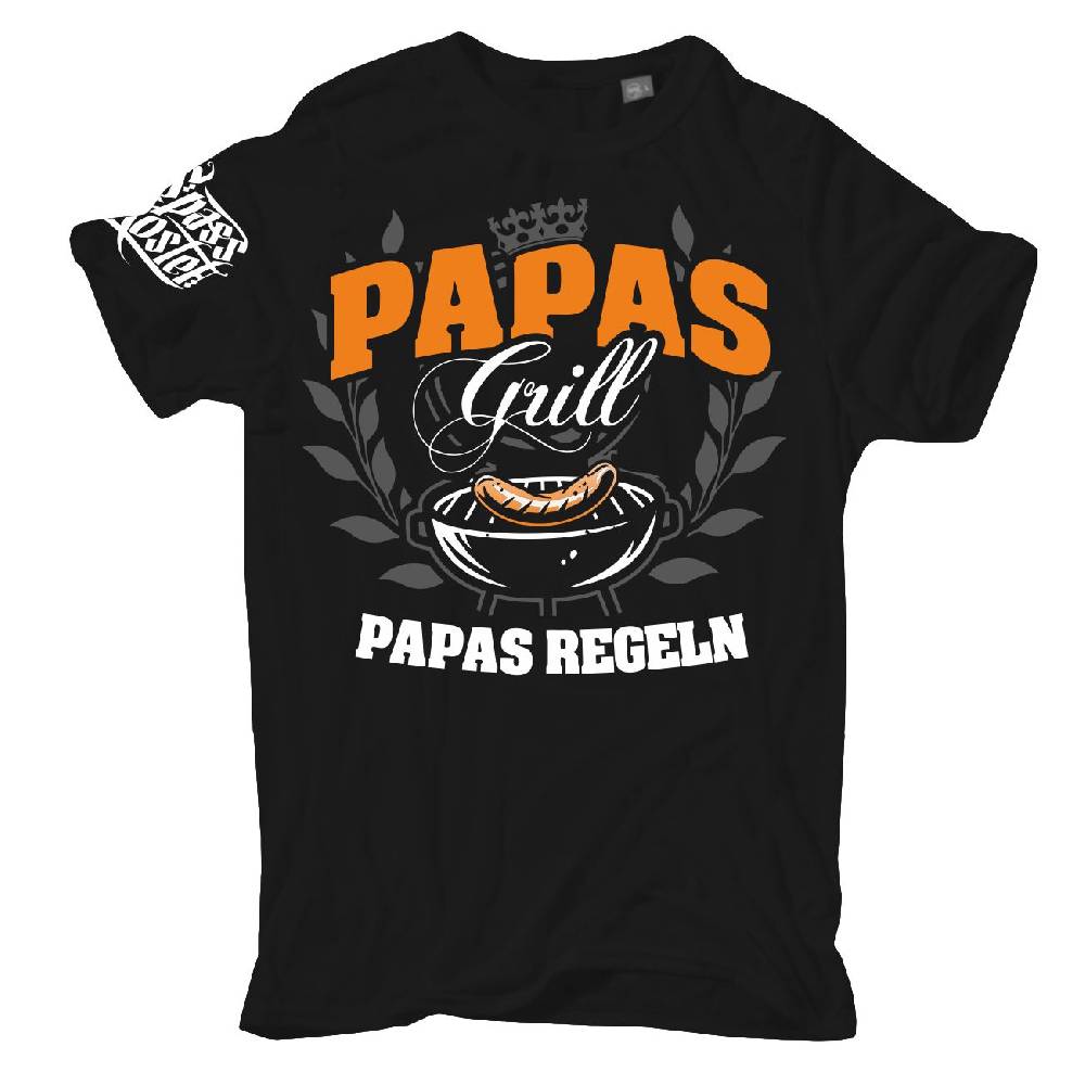 Spass Kostet Übergrößen Männer T-Shirt Papas Grill Papas Regeln 3XL bis 8XL
