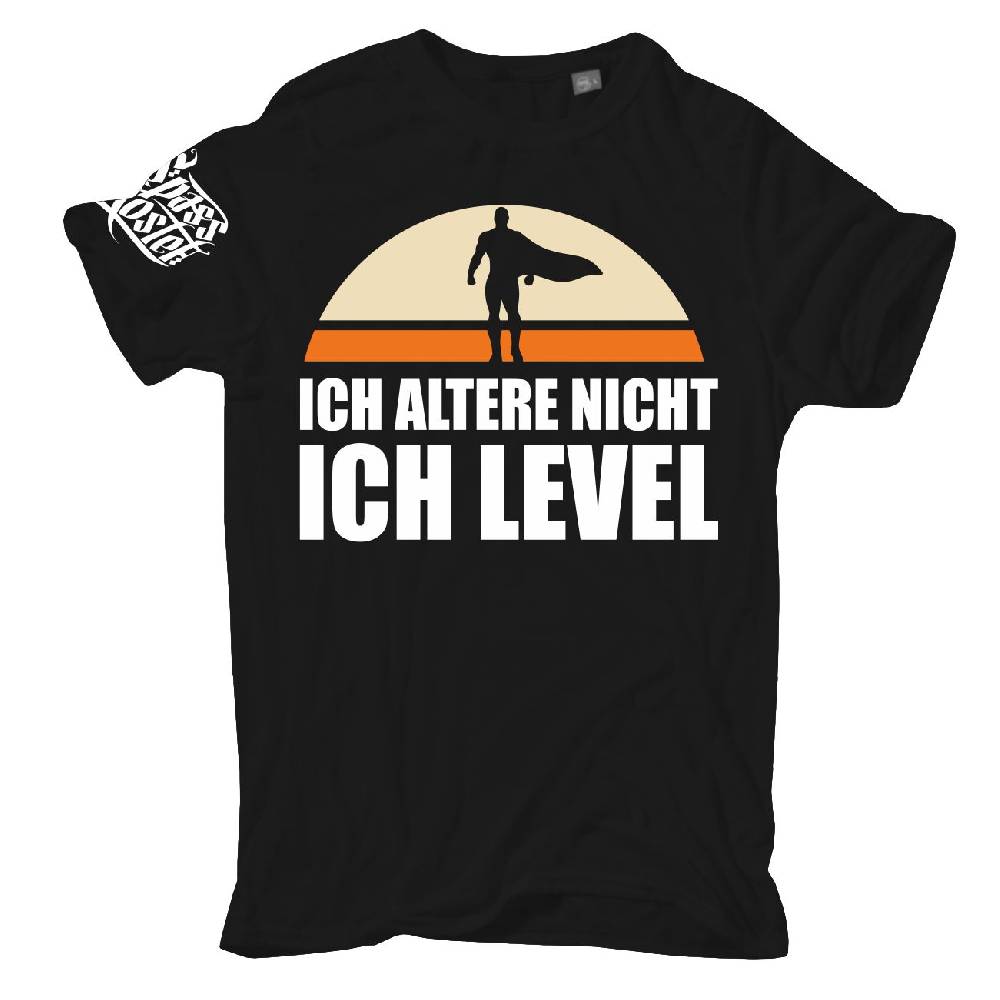 Spass Kostet Übergrößen Männer T-Shirt PC Konsole Ich altere nicht ICH LEVEL 3XL bis 8XL