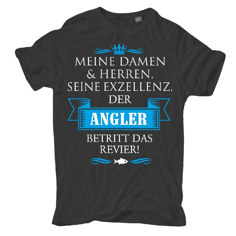 Spass Kostet Übergrößen Männer T-Shirt Seine Exzellenz DER ANGLER 3XL bis 8XL