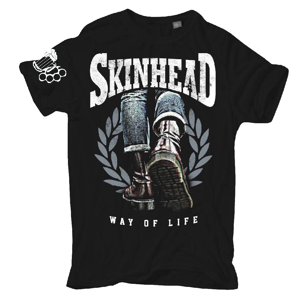 Spass Kostet Übergrößen Männer T-Shirt Skinhead a way of life 3XL bis 8XL