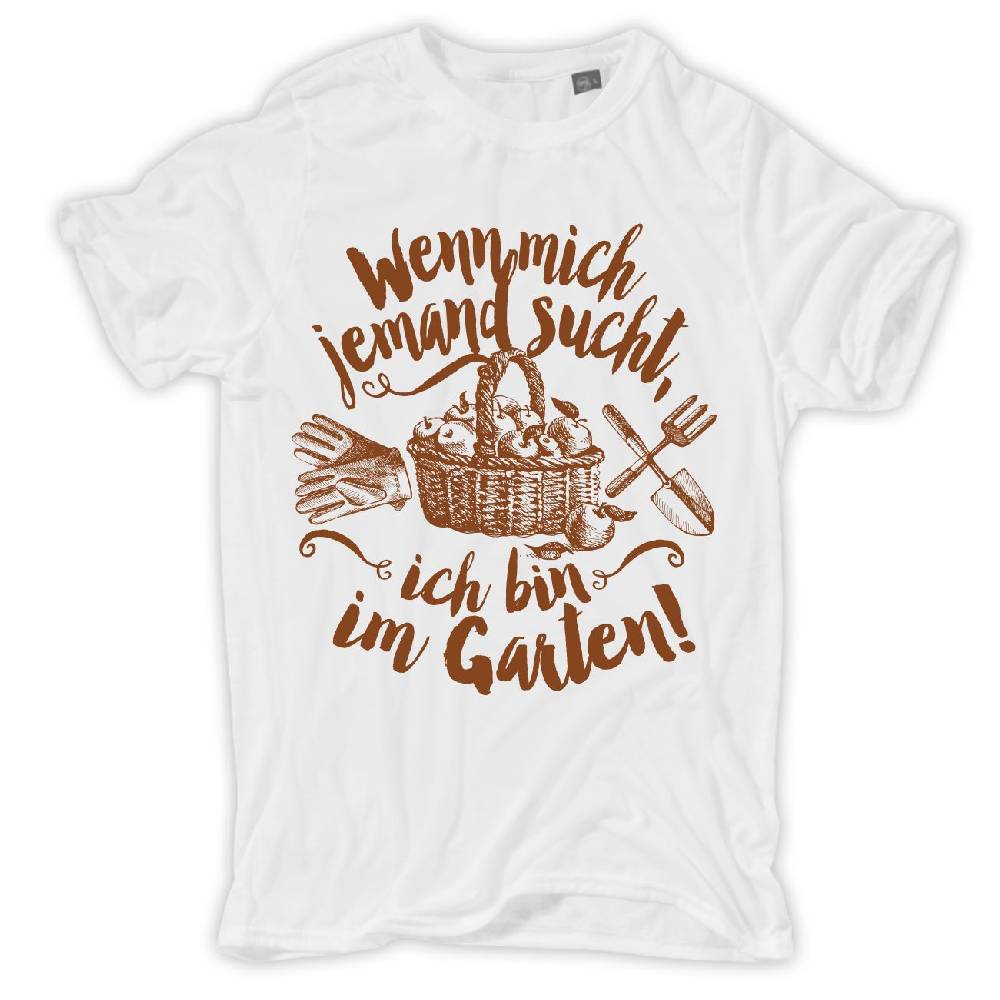 Spass Kostet Übergrößen Männer T-Shirt Wenn mich jemand sucht ich bin im Garten 3XL bis 8XL
