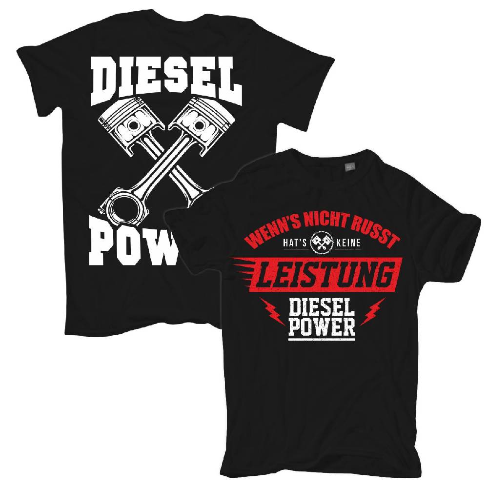 Spass Kostet Übergrößen Männer T-Shirt Wenn's nicht russt hat's keine Leistung Diesel Power 3XL bis 8XL