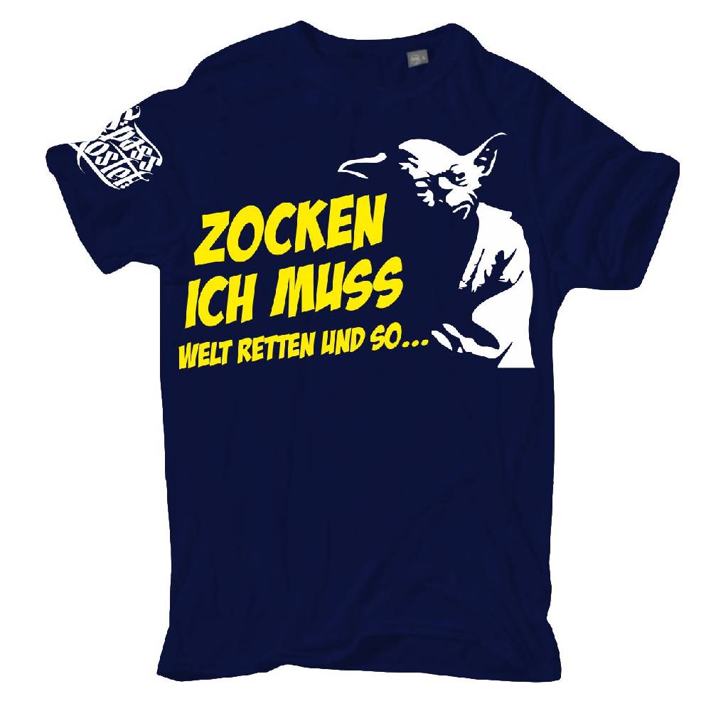 Spass Kostet Übergrößen Männer T-Shirt Zocken ich muss Welt retten und so 3XL bis 8XL