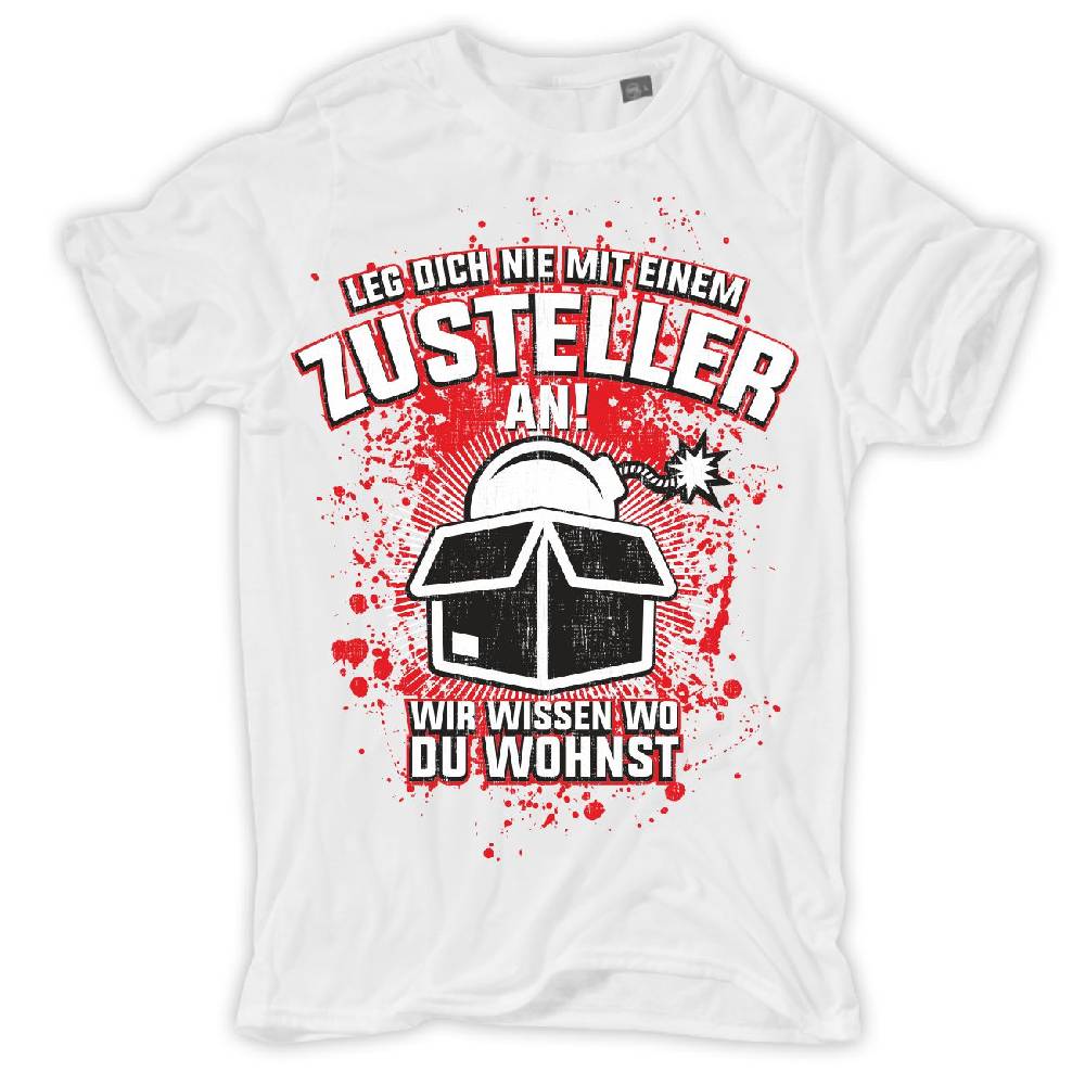 Spass Kostet Übergrößen Männer T-Shirt Zusteller - Wir wissen wo du wohnst 3XL bis 8XL