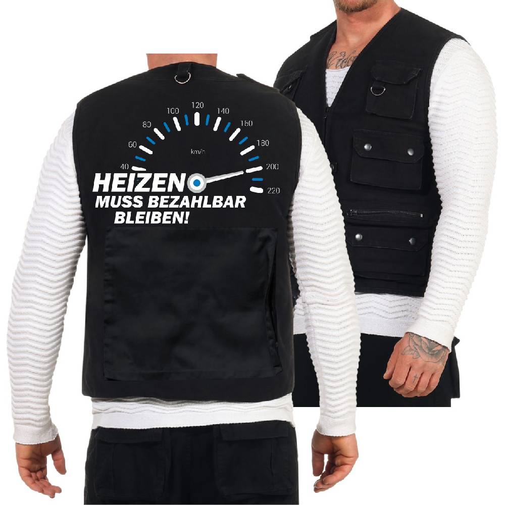 Spass Kostet Weste mit vielen Taschen Heizen muss bezahlbar bleiben